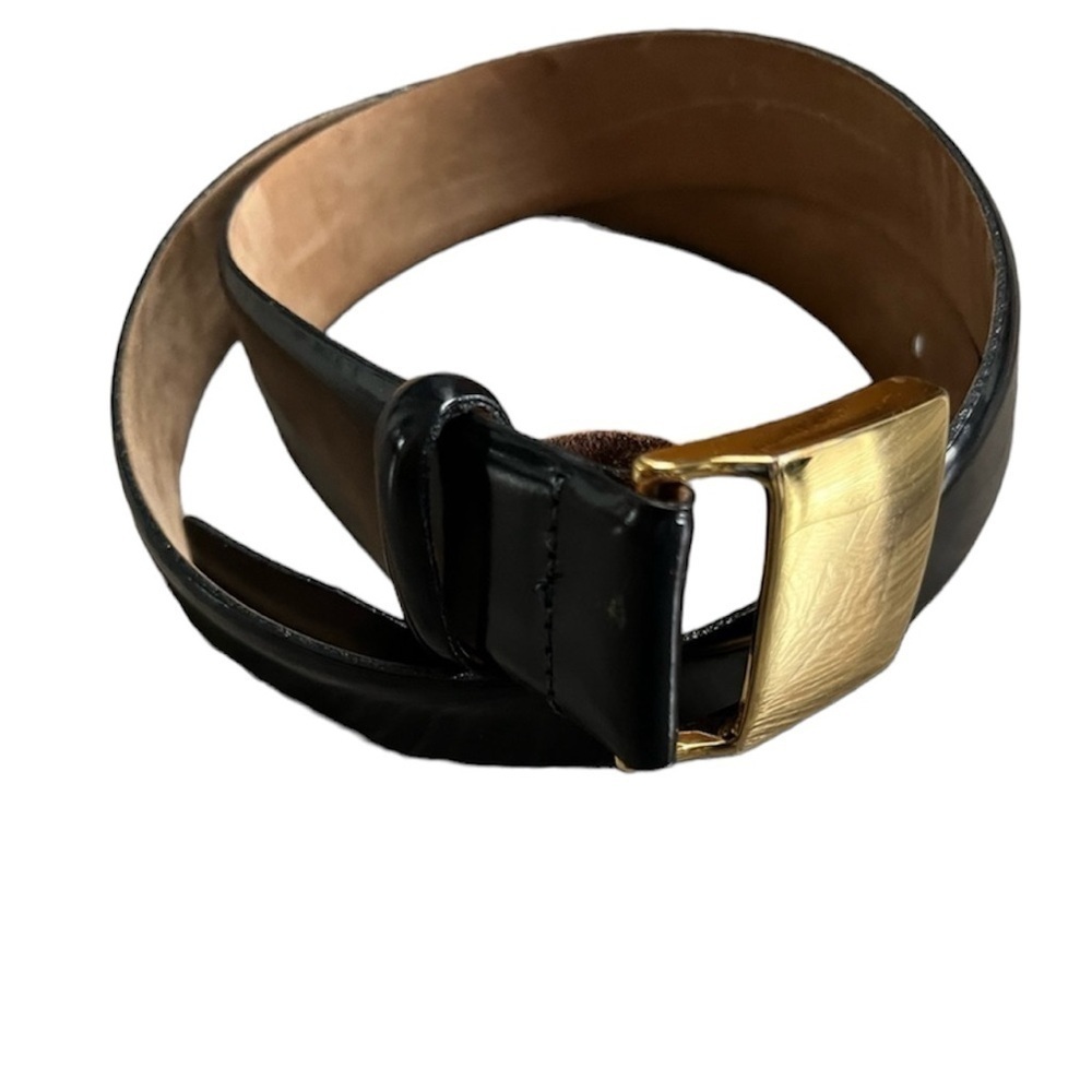 Men’s‎ Genuine Leather  90’s black western career work casual belt XL